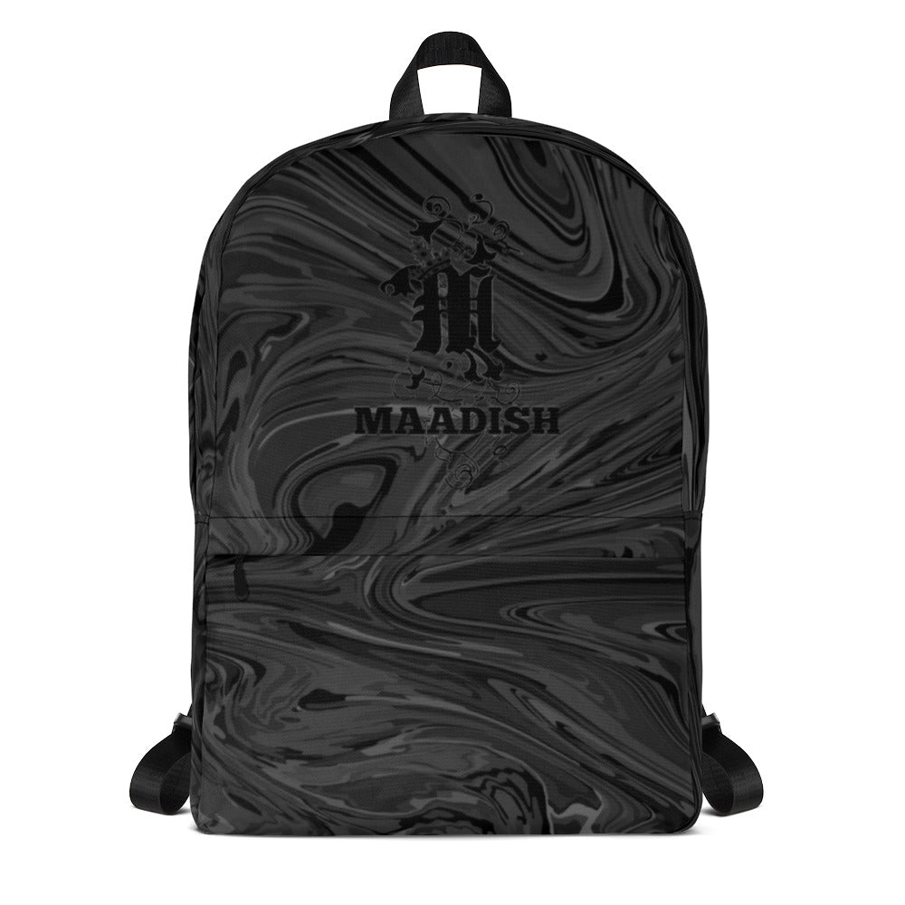 Maadish | Black Paint Backpack
