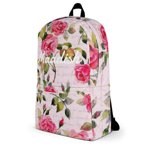 Maadish | Cute Pink Floral Backpack For Girls