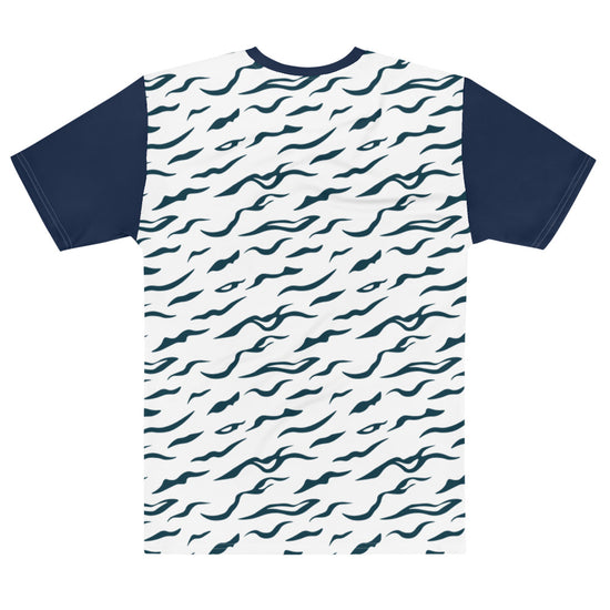 Maadish | Navy Blue Striped Tiger T-shirt