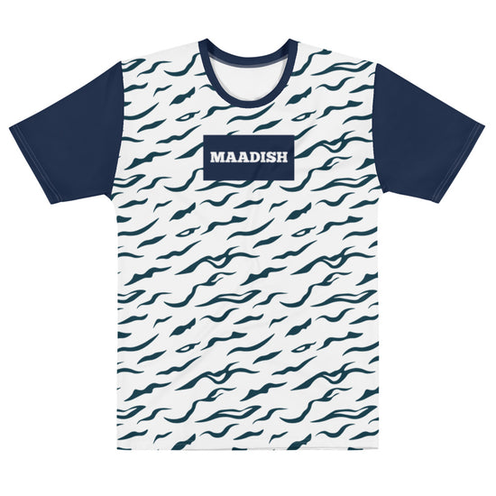 Maadish | Navy Blue Striped Tiger T-shirt