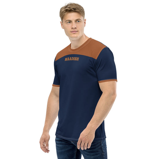 Maadish Navy Blue | Brown T-shirt