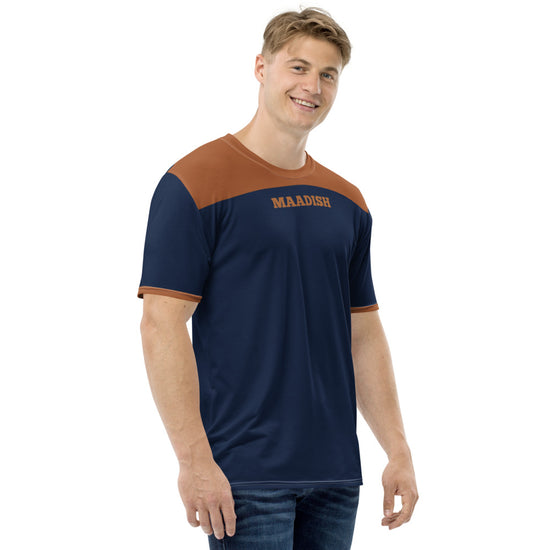 Maadish Navy Blue | Brown T-shirt