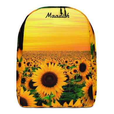 Maadish | Cute Sunflower Sunset Backpack For Girls