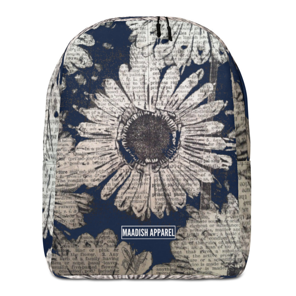Maadish | Cute Sunflower Newspaper Backpack For Girls