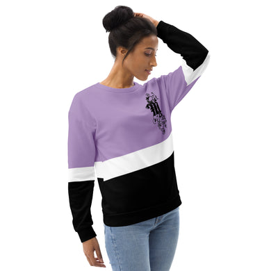 Maadish | Women’s Purple Multicolored Sweatshirt