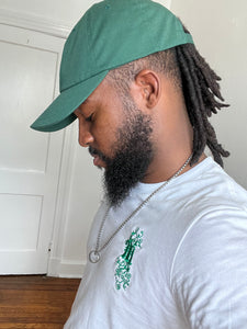 Maadish | White t-shirt w/green logo