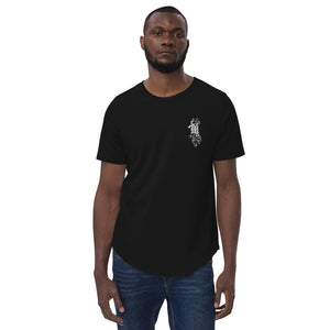 Maadish | Men's Black Curved Hem T-Shirt