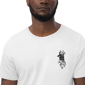 Maadish | Men's White Curved Hem T-Shirt