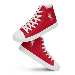 Maadish Men’s Red High Top Canvas Shoes