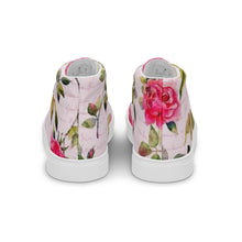 Maadish Women’s Pink Floral high top canvas shoes