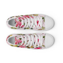 Maadish Women’s Pink Floral high top canvas shoes