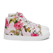 Maadish Women’s Pink Floral high top canvas shoes