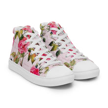 Maadish Women’s Pink Floral high top canvas shoes